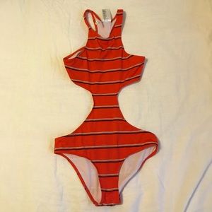 Urban Outfitters Red Monokini Swimsuit